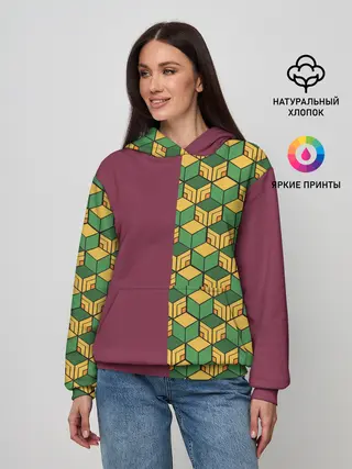 Женское худи / ГИЮ ТОМИОКА / KIMETSU NO YAIBA