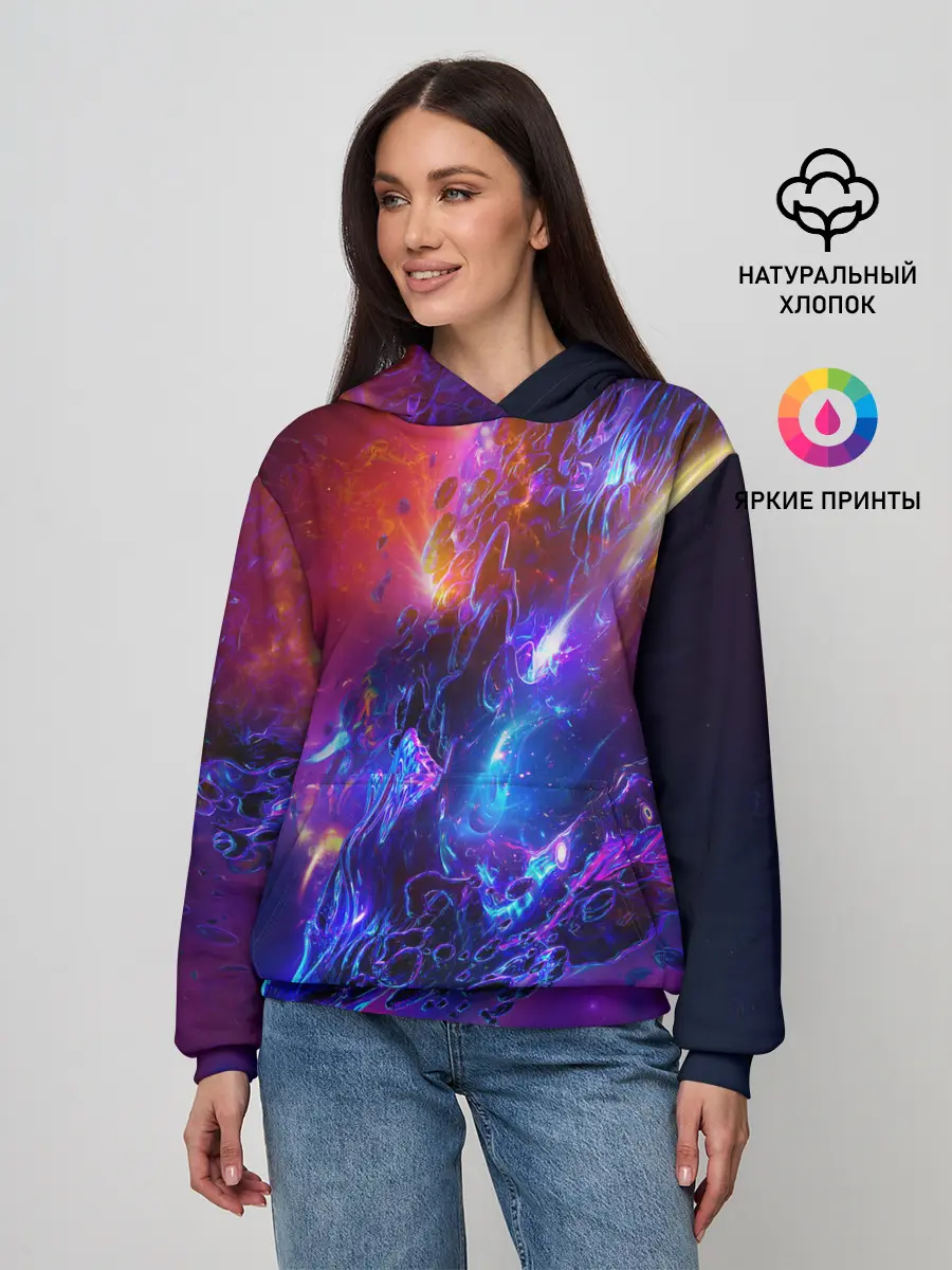 Женское худи / Universe Neon