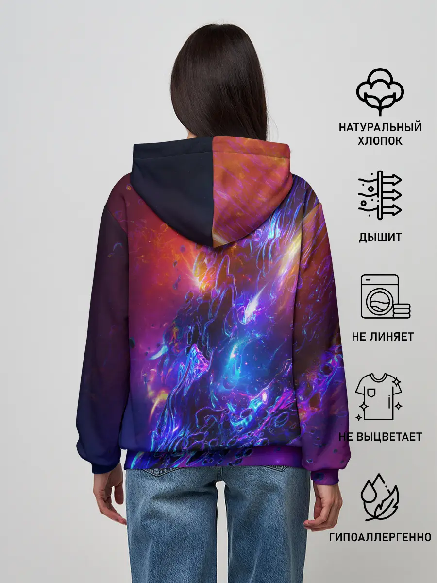 Женское худи / Universe Neon