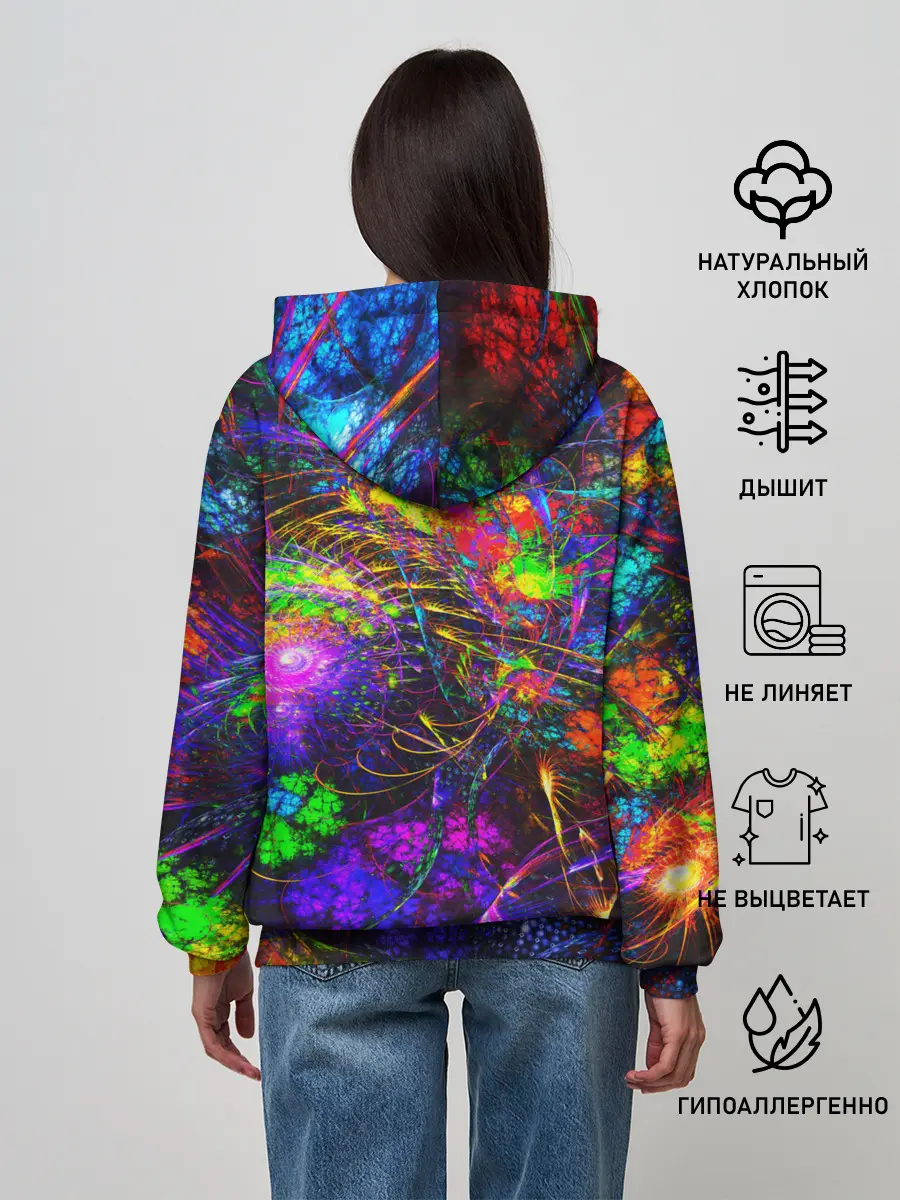 Женское худи / НЕОНОВЫЕ КРАСКИ