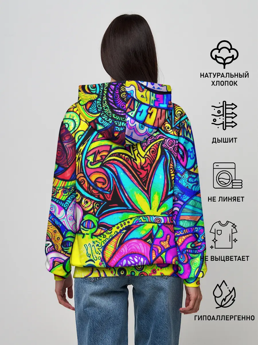 Женское худи / PSY ABSTRACTION