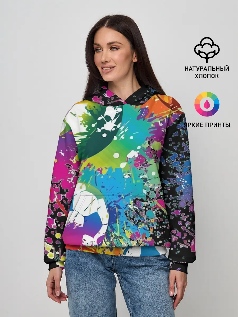 Женское худи / Football Paints