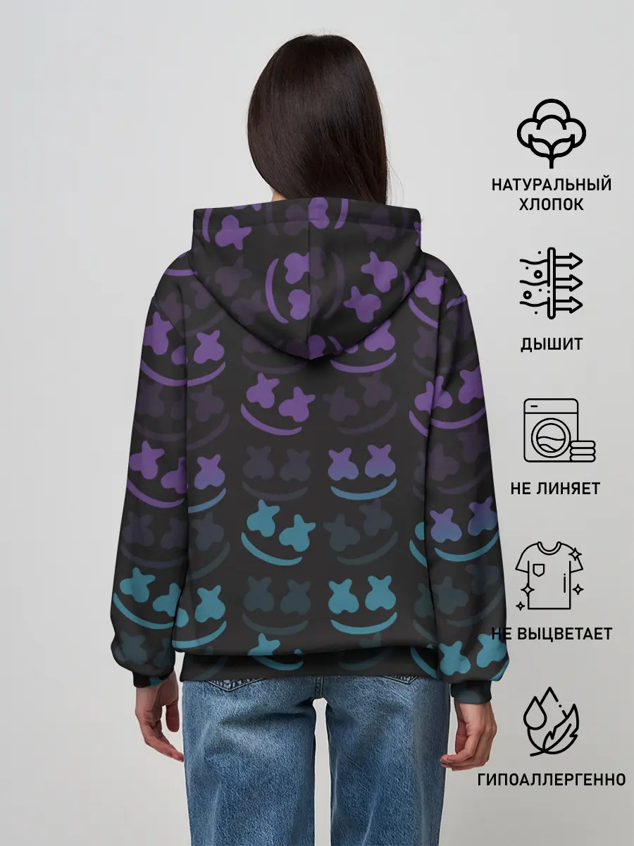 Женское худи / Fortnite,Marshmello