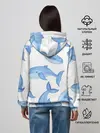 Женское худи / Косяк китов