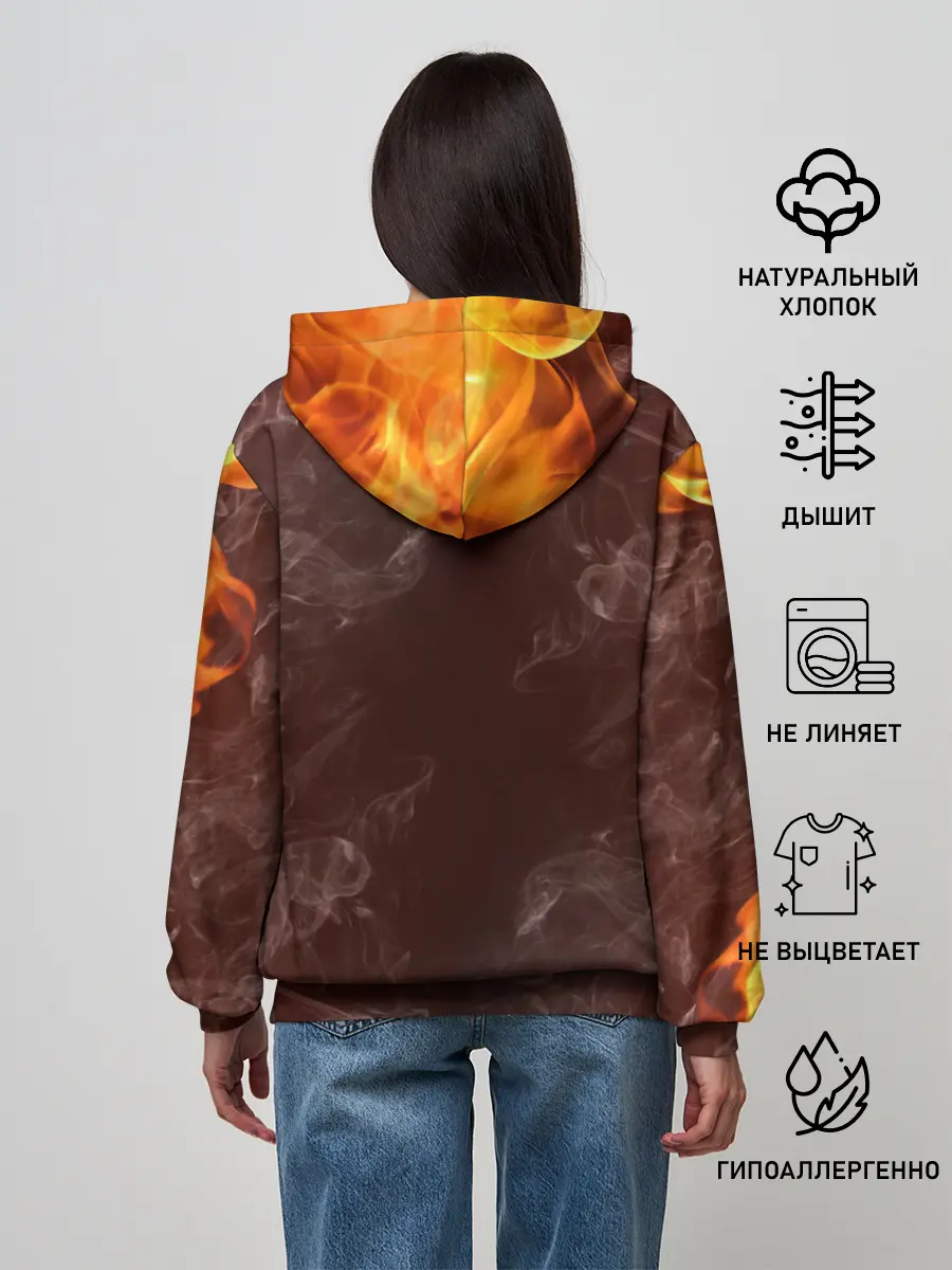 Женское худи / Metallica | Fire Rock