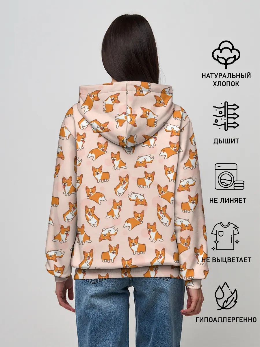 Женское худи / Корги