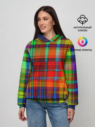 Женское худи / Неоновая сетка