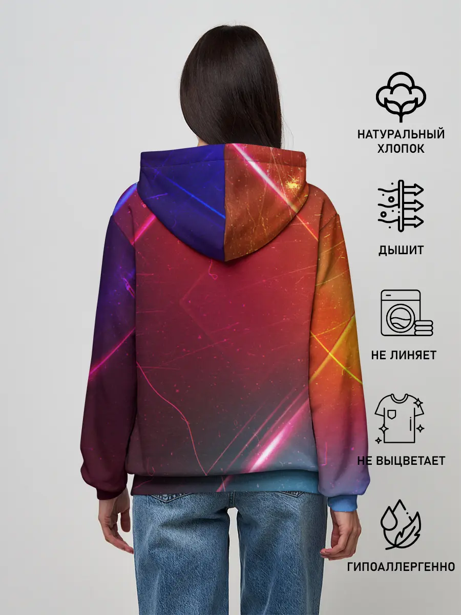 Женское худи / НЕОНОВАЯ АБСТРАКЦИЯ
