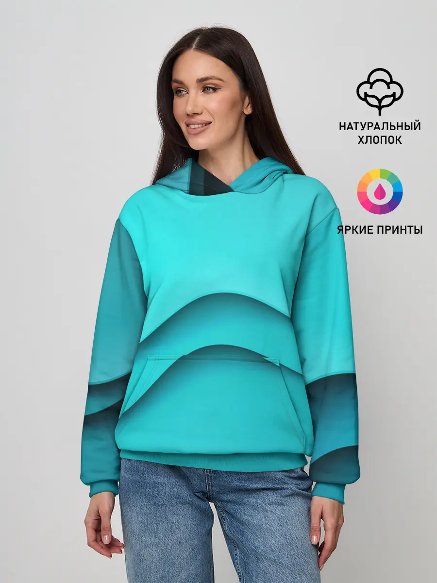 Женское худи / Волна