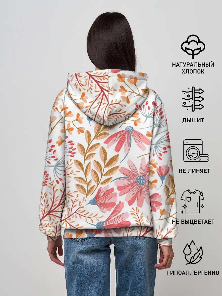 Женское худи / Цветы