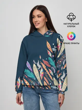 Женское худи / Перья
