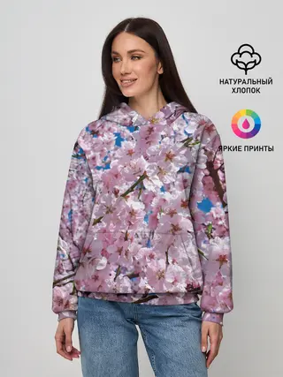 Женское худи / Цветущая Сакура