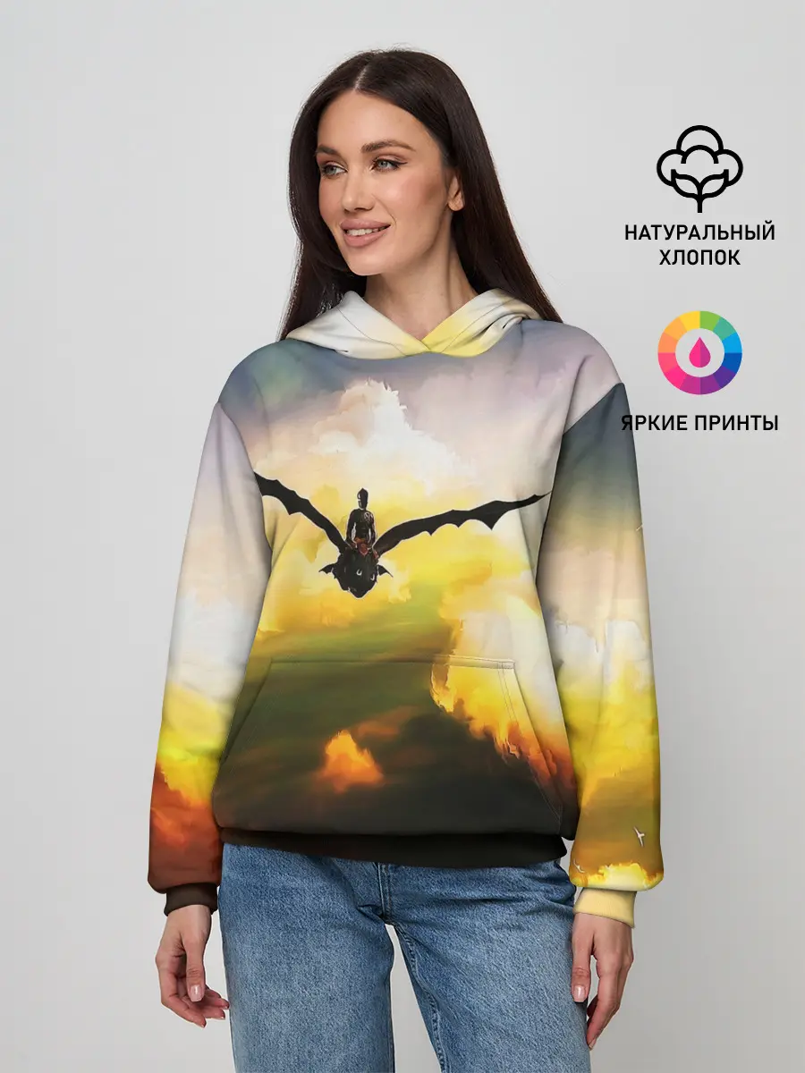 Женское худи / Как приручить дракона