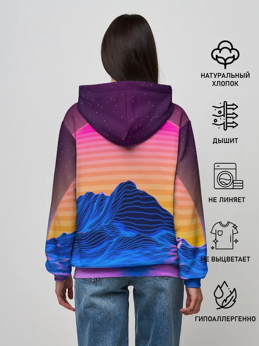 Женское худи / RETRO NEON