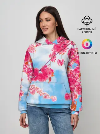 Женское худи / Цветение Вишни