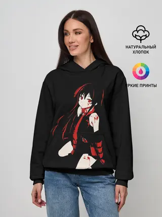 Женское худи / Anime Girl red