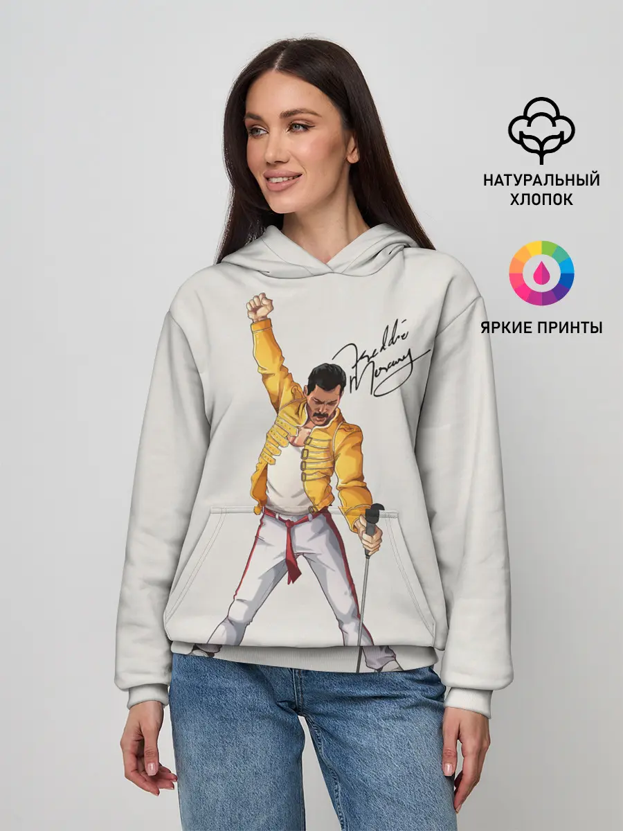 Женское худи / Фредди Меркьюри автограф