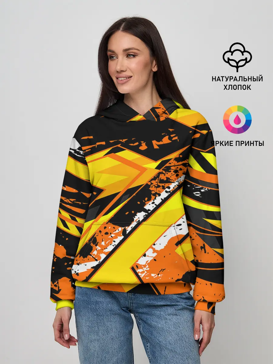 Женское худи / orange cheeky rust