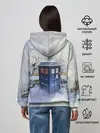 Женское худи / ТАРДИС В СНЕГУ