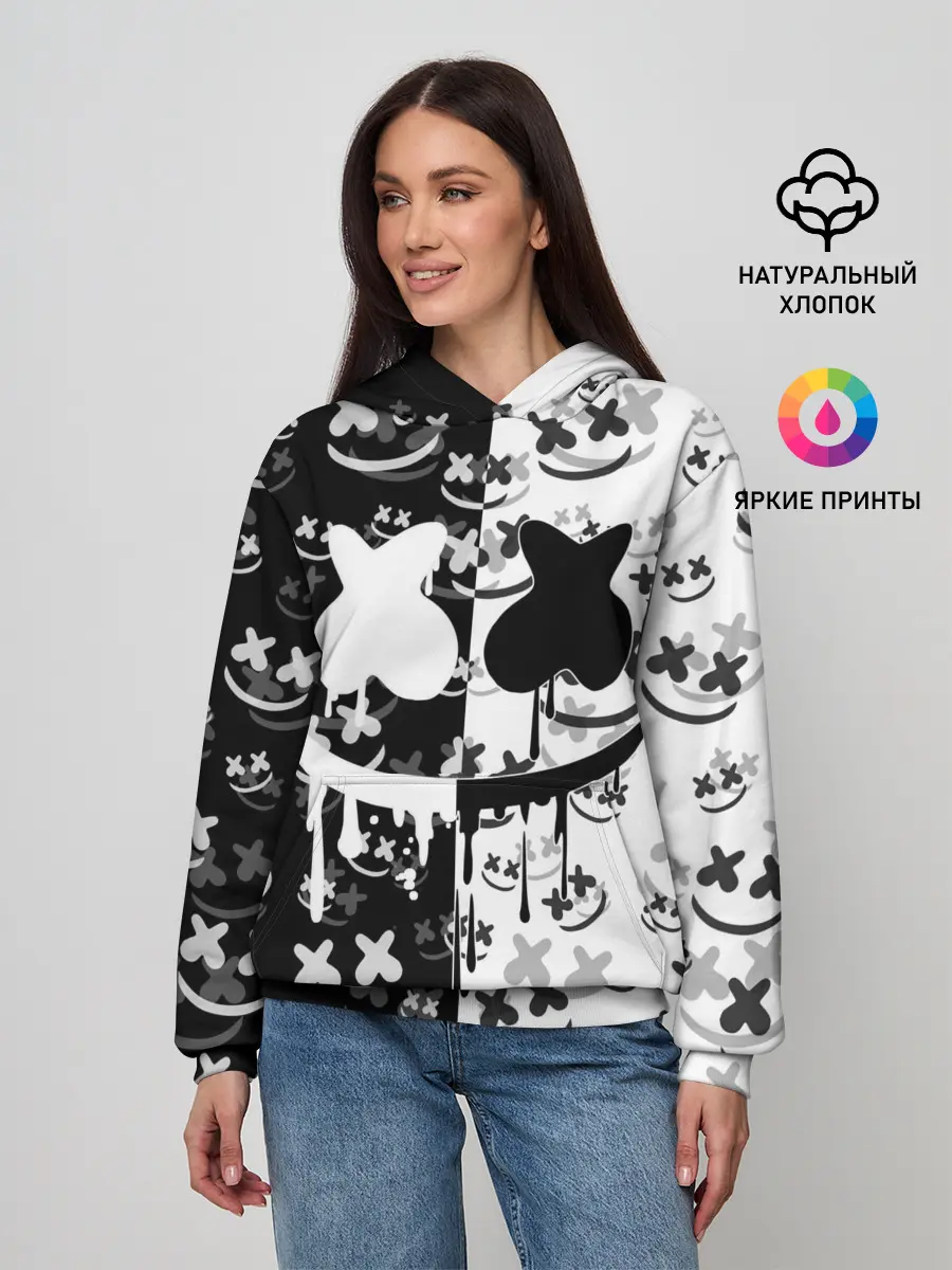 Женское худи / Fortnite & Marshmello