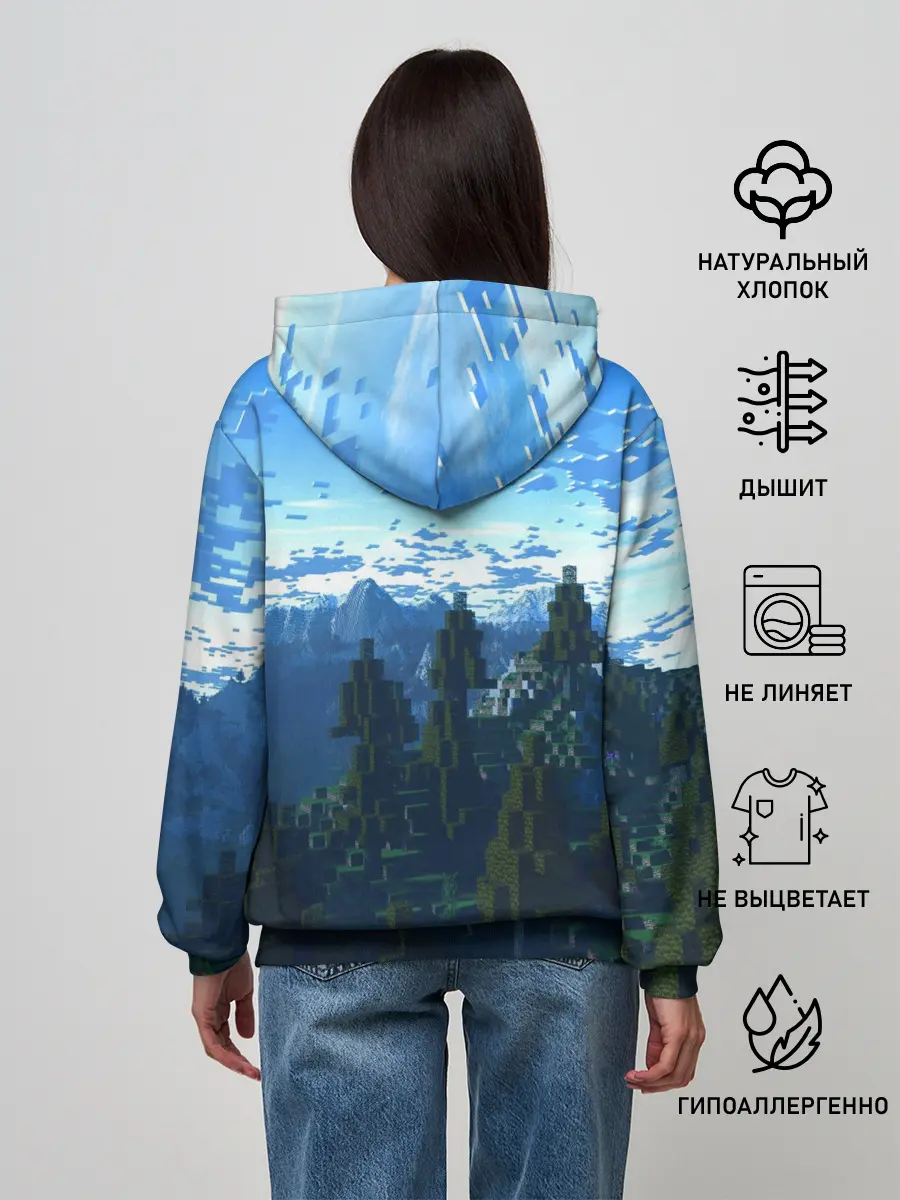 Женское худи / Minecraft / Майнкрафт