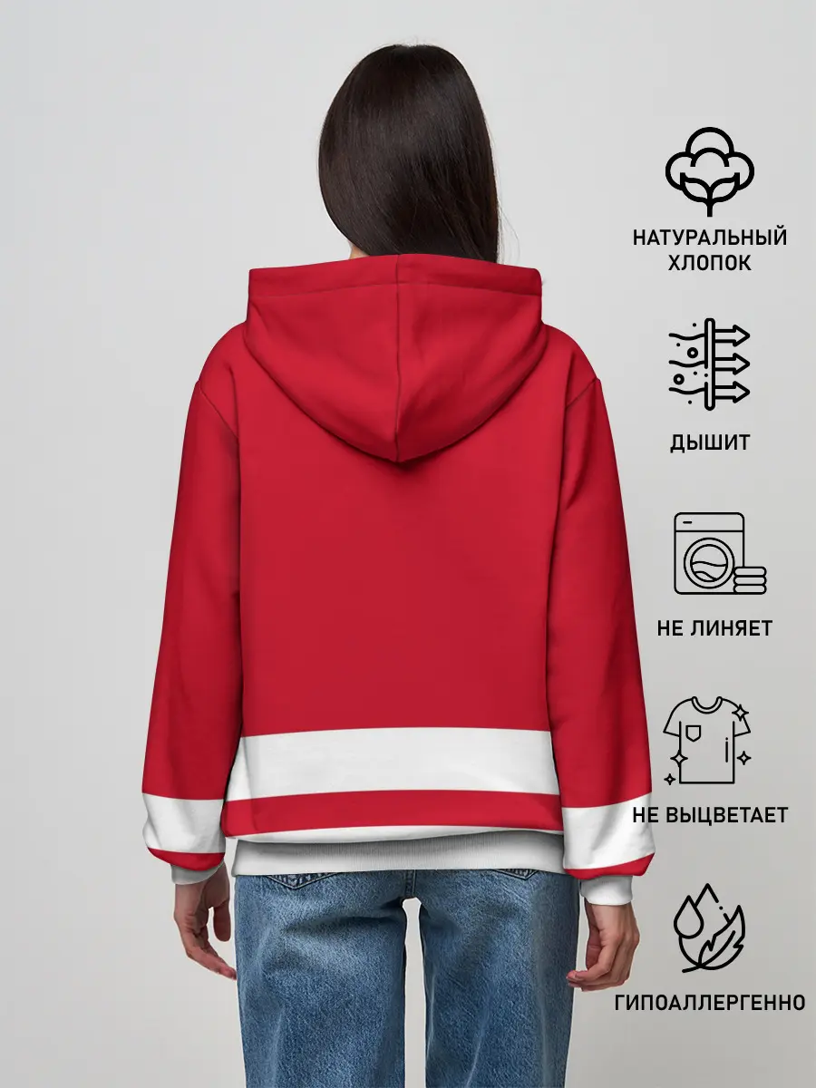 Женское худи / Детройт Ред Уингз