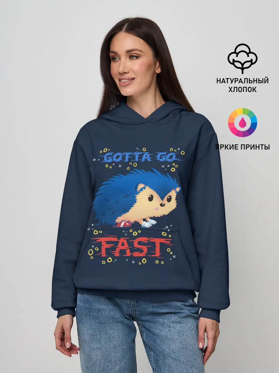 Женское худи / SONIC | СОНИК