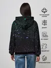 Женское худи / Star Platina на черном брызги