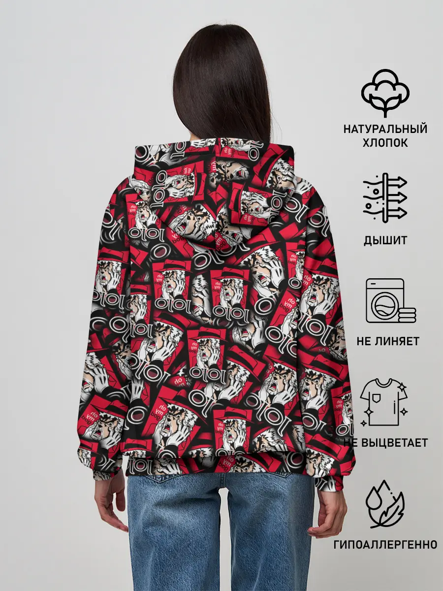 Женское худи / Joseph Joestar Meme Face