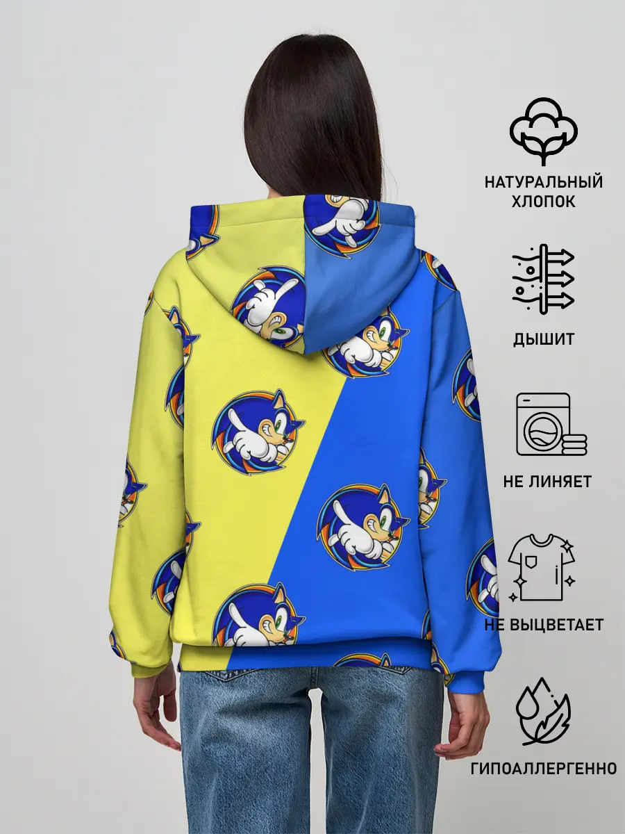 Женское худи / Sonic - Соник