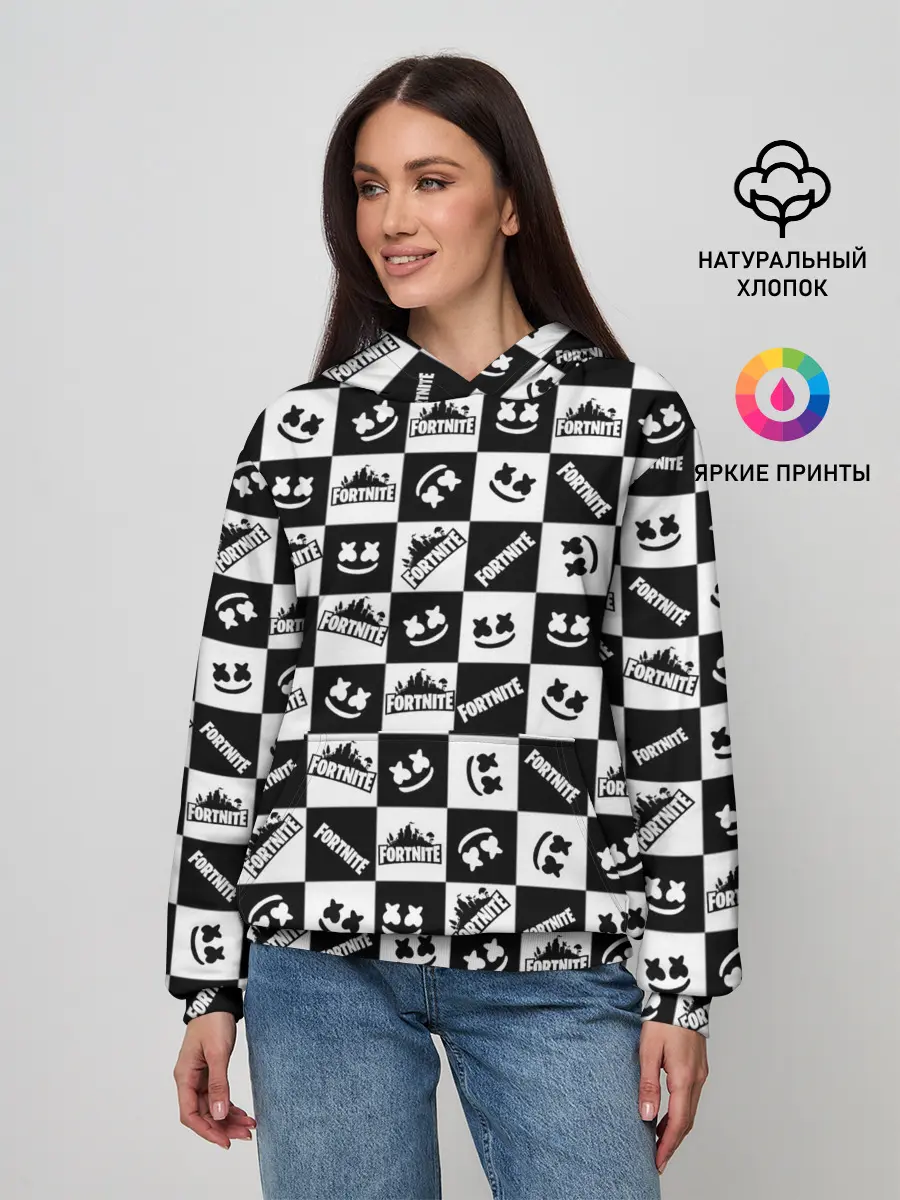 Женское худи / Fortnite&Marshmello