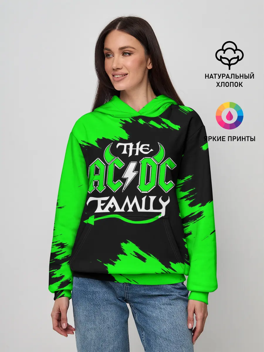Женское худи / The AC/DC famely