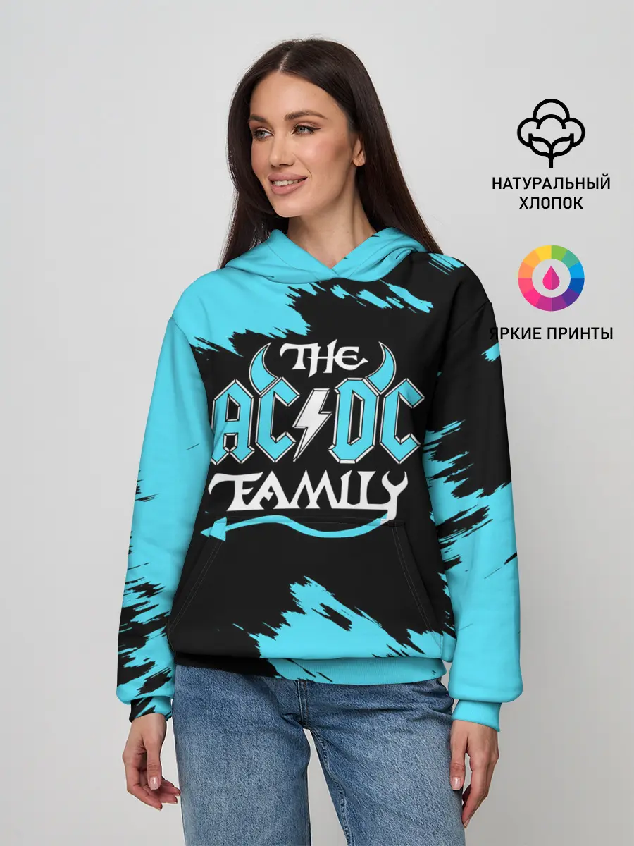 Женское худи / The AC/DC famely