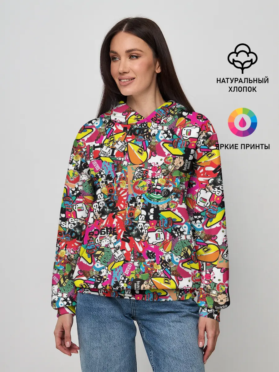 Женское худи / Стикеры