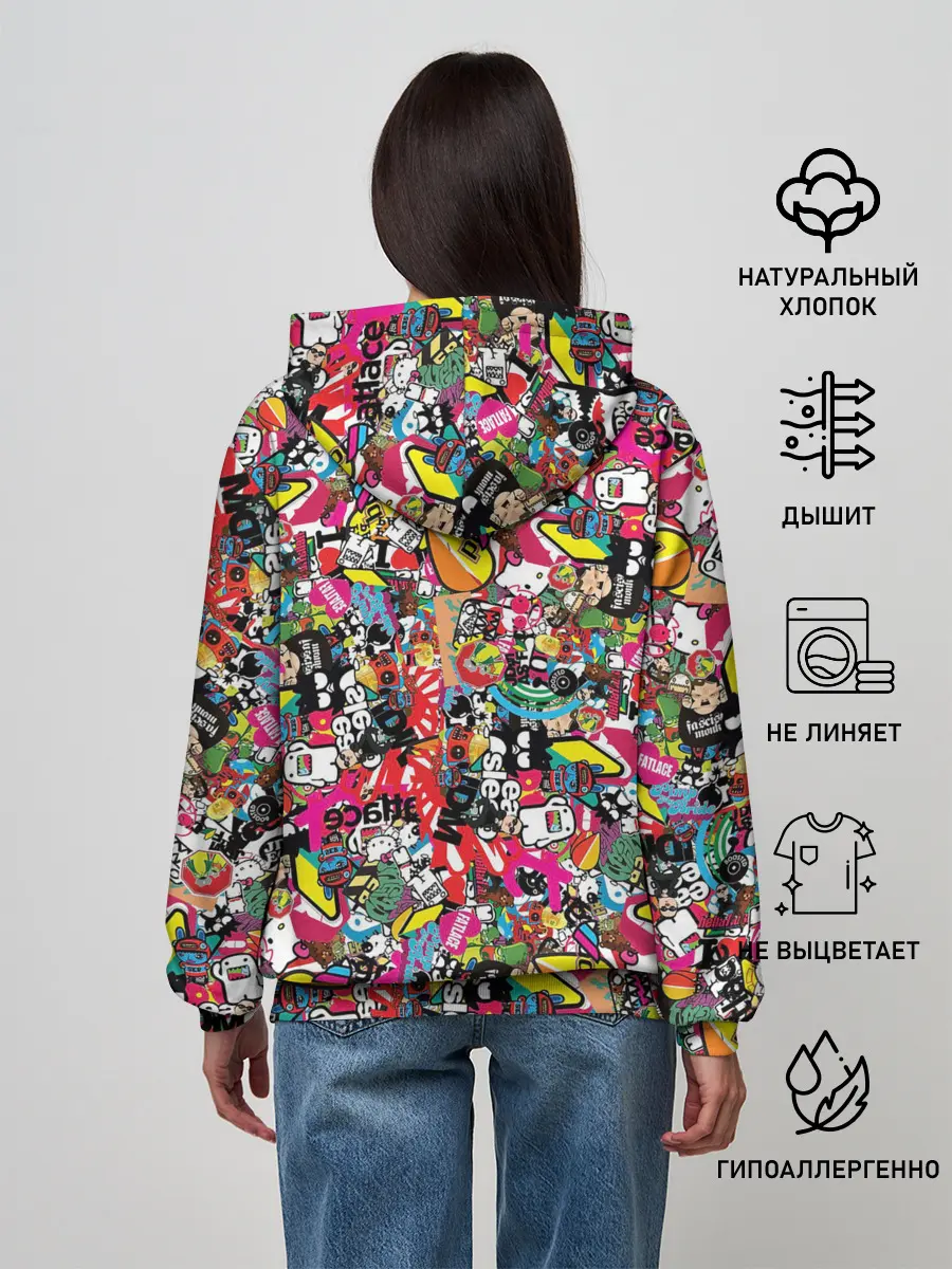 Женское худи / Стикеры