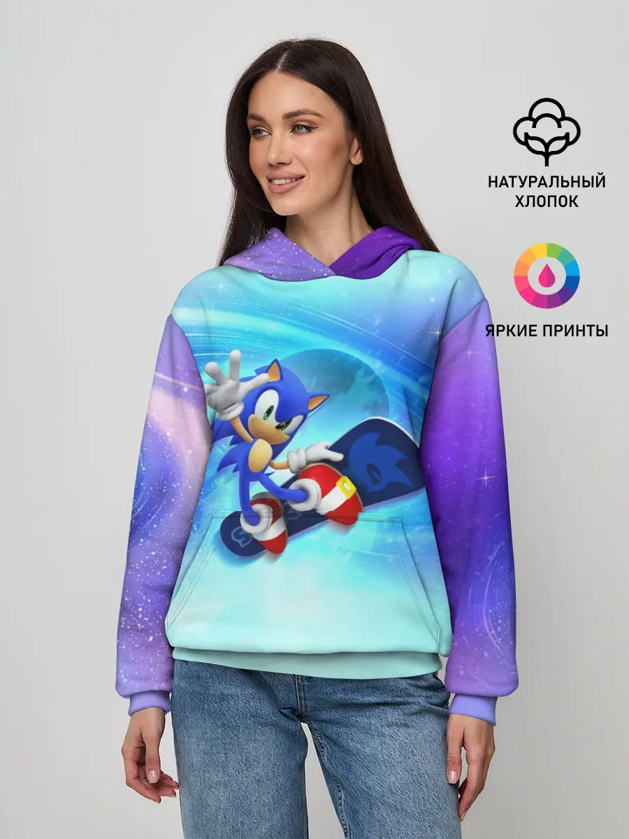 Женское худи / Соник