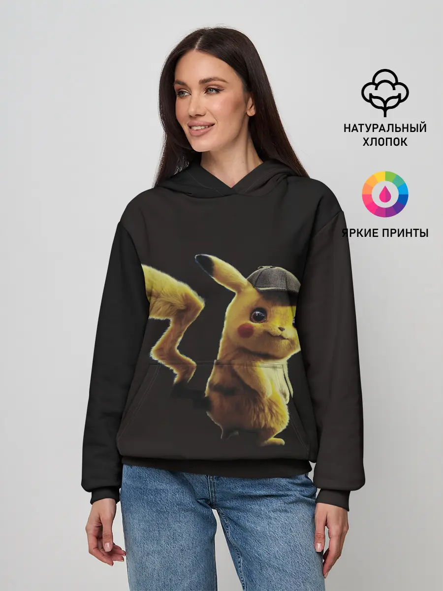 Женское худи / Детектив Пикачу