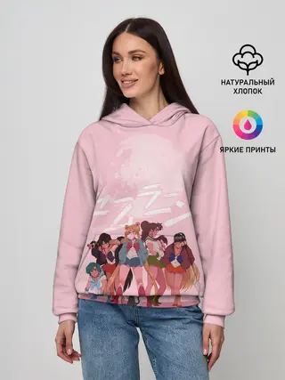 Женское худи / PINK SAILOR MOON