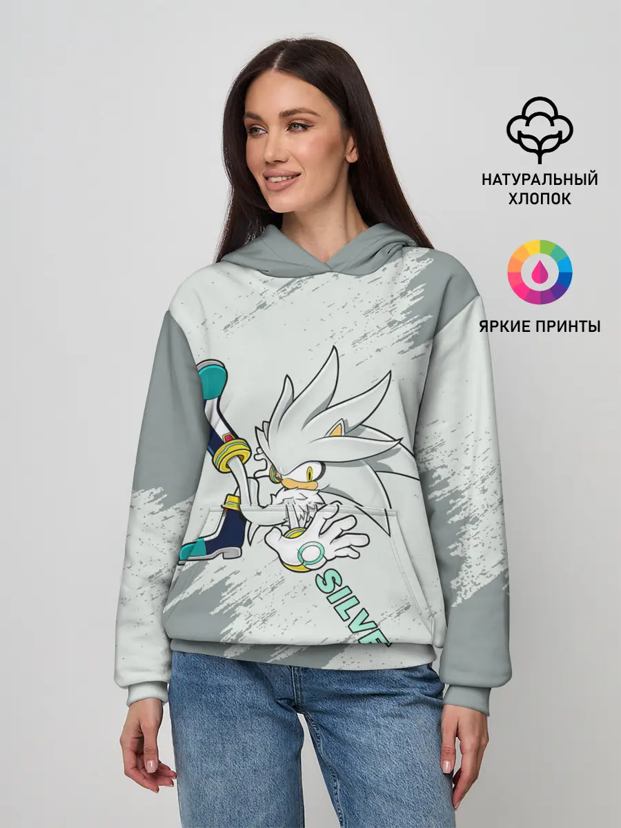Женское худи / SONIC SILVER