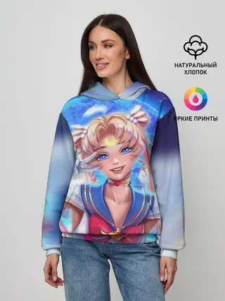 Женское худи / КРЫЛЬЯ АНИМЕ