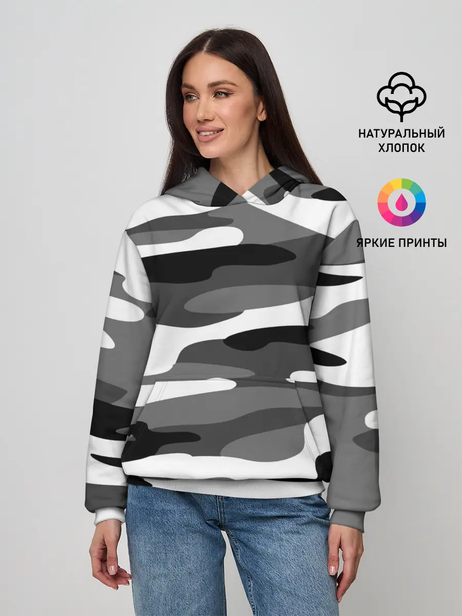 Женское худи / Камуфляж Sabaton без лого