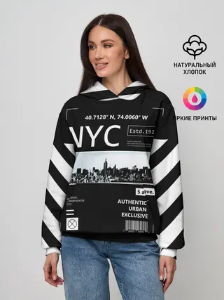 Женское худи / New-York Strips