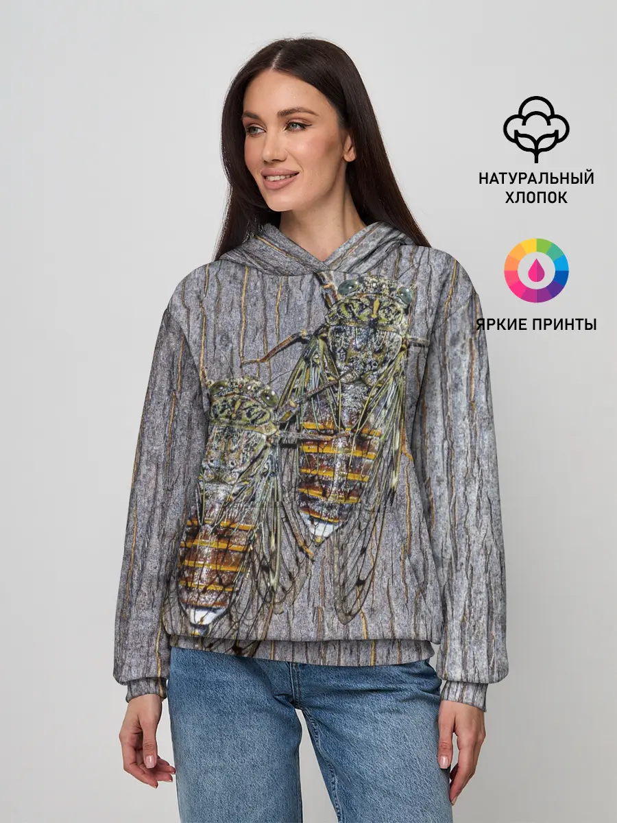 Женское худи / Цикады