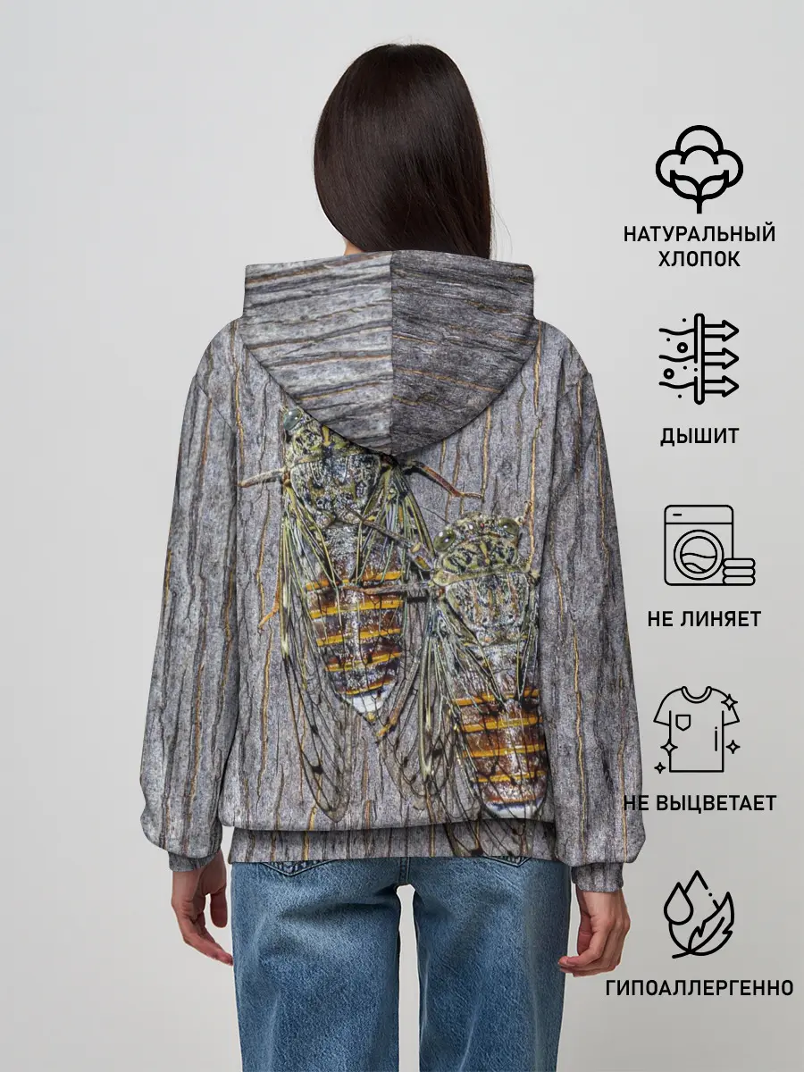 Женское худи / Цикады