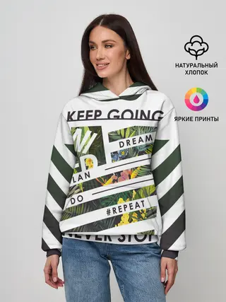 Женское худи / keep going dream