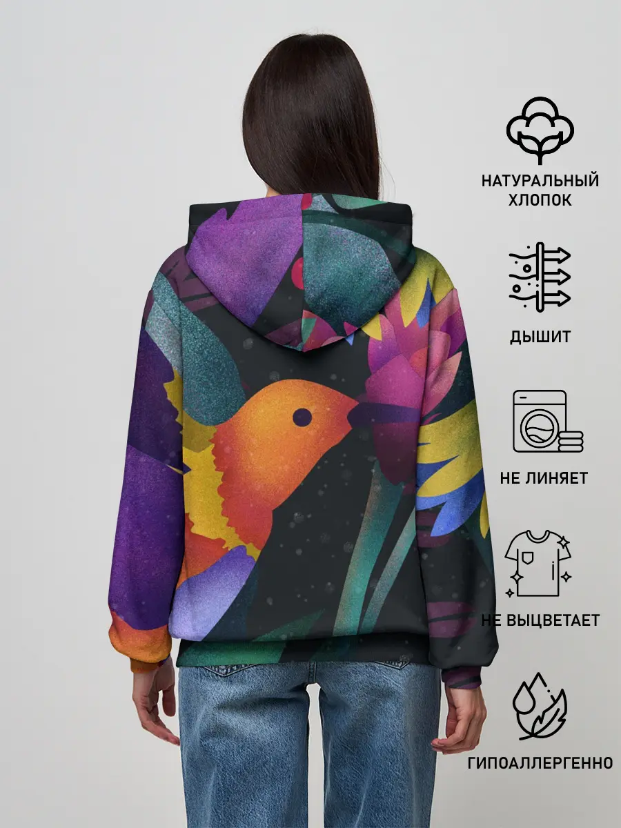 Женское худи / Колибри