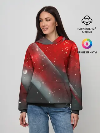 Женское худи / Red & Black