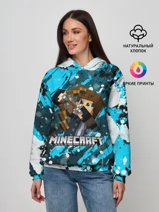 Женское худи / Minecraft / Майнкрафт