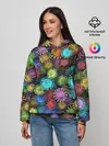 Женское худи / Разноцветные вирусы