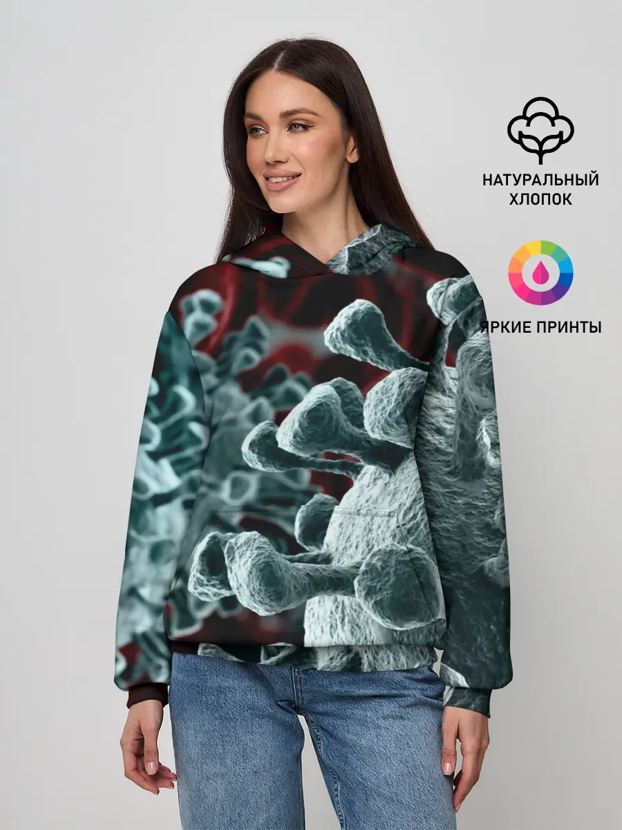 Женское худи / Коронавирус